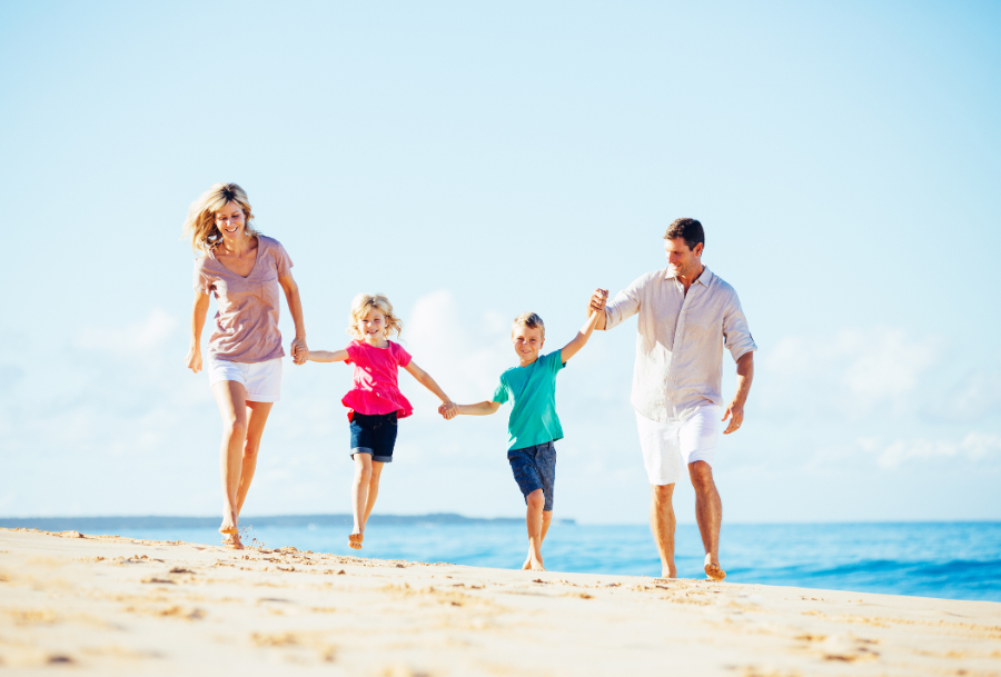 Family on the Beach